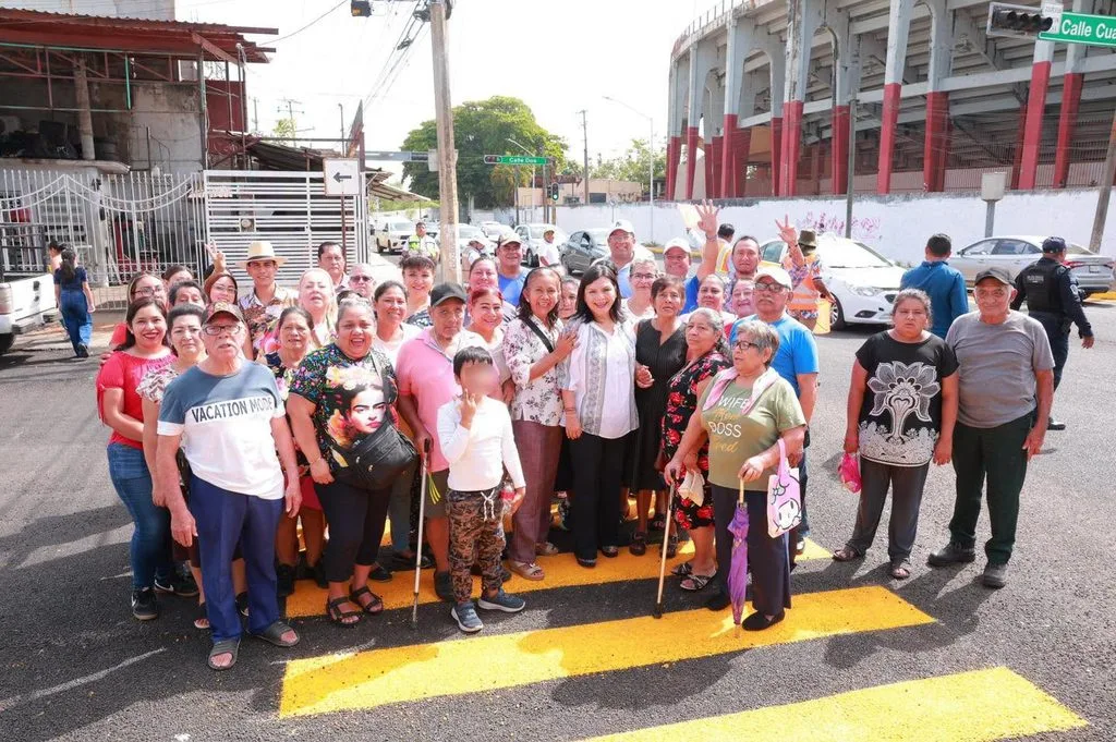 Yolanda Osuna entrega rehabilitación integral en la avenida Prolongación 27 de Febrero