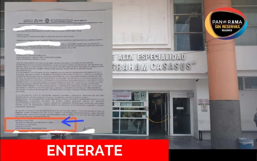 Denuncian presunta falta de insumos para cirugía en el Hospital Juan Graham; familia asegura que le solicitan cubrir materiales