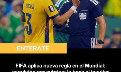 FIFA aplica nueva regla en el Mundial: expulsión por cubrirse la boca al insultar
