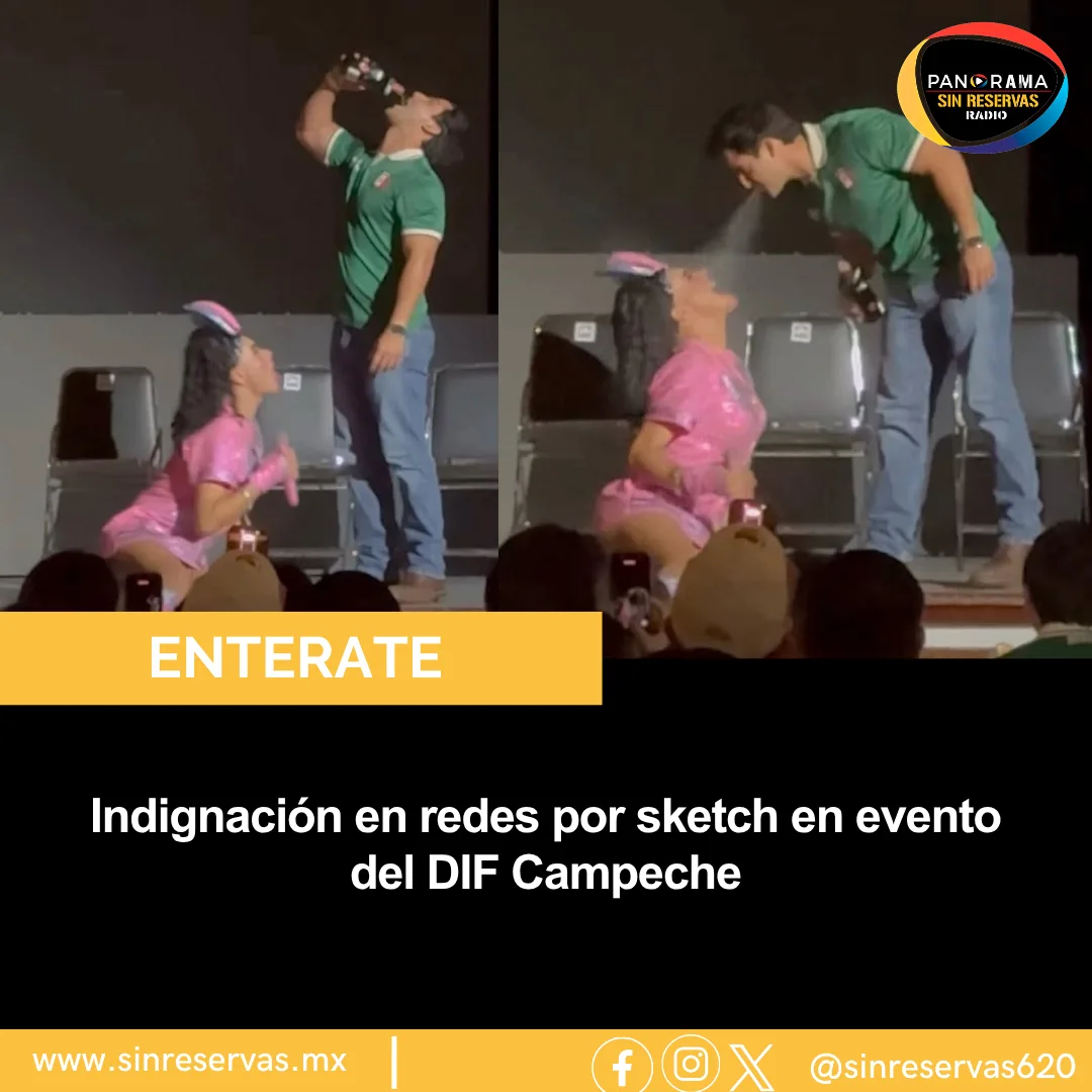 Indignación en redes por sketch en evento del DIF Campeche