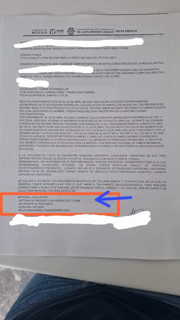 Denuncian presunta falta de insumos para cirugía en el Hospital Juan Graham; familia asegura que le solicitan cubrir materiales