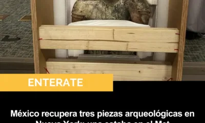 México recupera tres piezas arqueológicas en Nueva York; una estaba en el Met